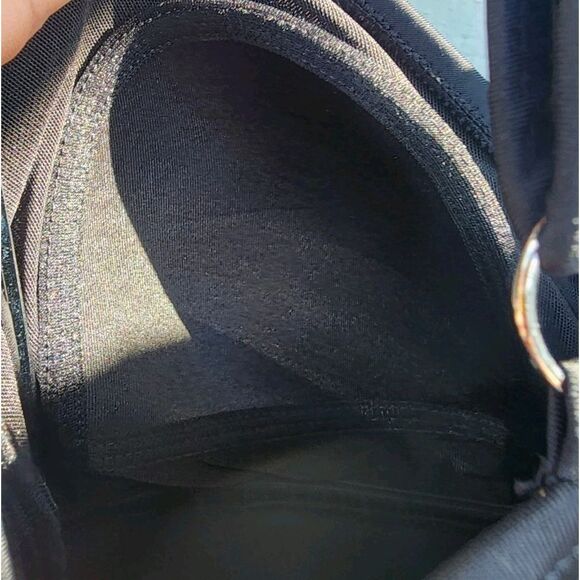 Swim Solutions Triple Pleat Tankini Ruffled Swim Top Black Womens Size 8 - Picture 8 of 8